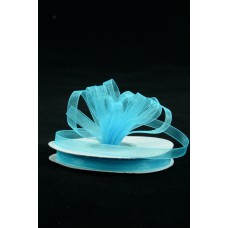 Organza Ribbon , Turquoise, 3/8 Inch x 25 Yards (1 Spool) SALE ITEM