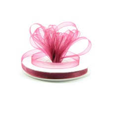 Organza Ribbon , Wine, 1/4 Inch x 25 Yards (1 Spool) SALE ITEM