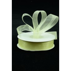 Organza Ribbon , Baby Maize, 5/8 Inch x 25 Yards (1 Spool) SALE ITEM