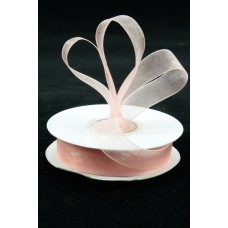 Organza Ribbon , Peach, 5/8 Inch x 25 Yards (1 Spool) SALE ITEM