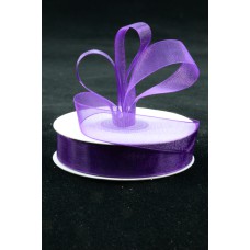 Organza Ribbon , Plum, 5/8 Inch x 25 Yards (1 Spool) SALE ITEM