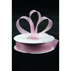Organza Ribbon , Rosy Mauve, 5/8 Inch x 25 Yards (1 Spool) SALE ITEM