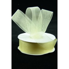Organza Ribbon , Baby Maize, 7/8 Inch x 25 Yards (1 Spool) SALE ITEM