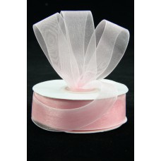 Organza Ribbon , Light Pink, 7/8 Inch x 25 Yards (1 Spool) SALE ITEM