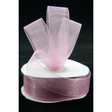 Organza Ribbon , Rosy Mauve, 7/8 Inch x 25 Yards (1 Spool) SALE ITEM