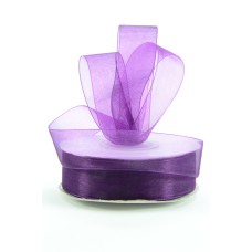 Organza Ribbon , Plum, 7/8 Inch x 25 Yards (1 Spool) SALE ITEM