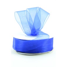 Organza Ribbon , Royal, 7/8 Inch x 25 Yards (1 Spool) SALE ITEM