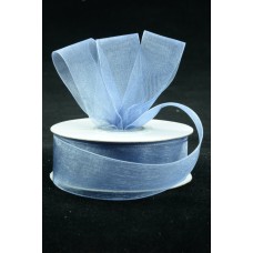 Organza Ribbon , Smoke Blue, 7/8 Inch x 25 Yards (1 Spool) SALE ITEM