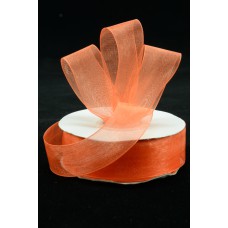 Organza Ribbon , Orange, 7/8 Inch x 25 Yards (1 Spool) SALE ITEM