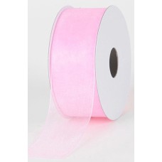 Organza Ribbon , Light Pink, 3/8 Inch x 25 Yards (1 Spool) SALE ITEM