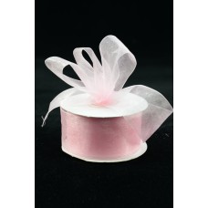 Organza Ribbon , Light Pink, 1.5 Inch x 25 Yards (1 Spool) SALE ITEM