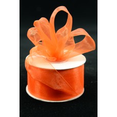 Organza Ribbon , Orange, 1.5 Inch x 25 Yards (1 Spool) SALE ITEM