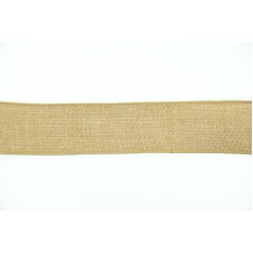 1.5 Inch Wired Linen Ribbon, Caramel Brown (100 Feet) SALE ITEM