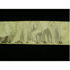 2.5 Inch Wired Gold Metallic Christmas Ribbon (50 Yards) SALE ITEM