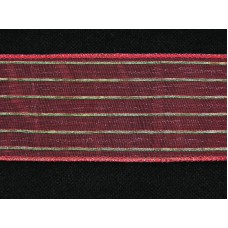 2.5 Inch Wired Red - Gold Christmas Ribbon (50 Yards) SALE ITEM