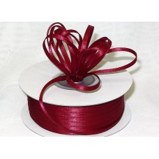 Double Faced Satin Ribbon , Burgundy, 1/8 Inch x 100 Yards (1 Spool) SALE ITEM