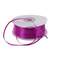 Double Faced Satin Ribbon , Fuchsia, 1/8 Inch x 100 Yards (1 Spool) SALE ITEM