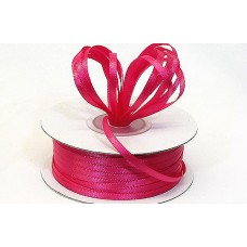 Double Faced Satin Ribbon , Hot Pink, 1/8 Inch x 100 Yards (1 Spool) SALE ITEM