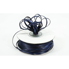 Double Faced Satin Ribbon , Navy, 1/8 Inch x 100 Yards (1 Spool) SALE ITEM
