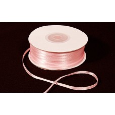 Double Faced Satin Ribbon , Pink, 1/8 Inch x 100 Yards (1 Spool) SALE ITEM