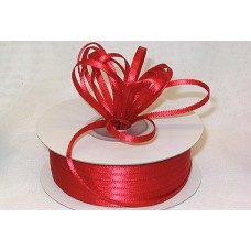 Double Faced Satin Ribbon , Red, 1/8 Inch x 100 Yards (1 Spool) SALE ITEM