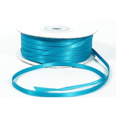 Double Faced Satin Ribbon , Turquoise, 1/8 Inch x 100 Yards (1 Spool) SALE ITEM