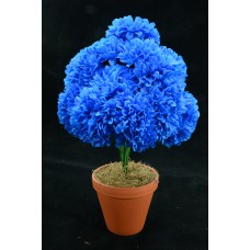 Royal Blue Carnation-Mum Bush x12  (Lot of 1) SALE ITEM