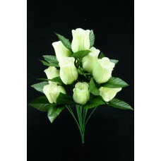 Ivory Rosebud Bush x12  (Lot of 1) SALE ITEM
