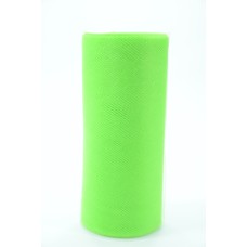 6 Inches Wide x 25 Yard Tulle, Apple Green (1 Spool) SALE ITEM