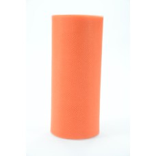 6 Inches Wide x 25 Yard Tulle, Orange (1 Spool) SALE ITEM