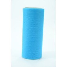 6 Inches Wide x 25 Yard Tulle, Turquoise (1 Spool) SALE ITEM