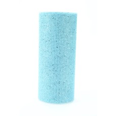 6 Inch Wide x 10 Yard Net, Light BLue Glittered (1 Spool) SALE ITEM