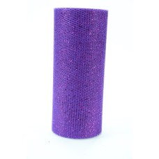 6 Inch Wide x 10 Yard Net, Purple Glittered (1 Spool) SALE ITEM