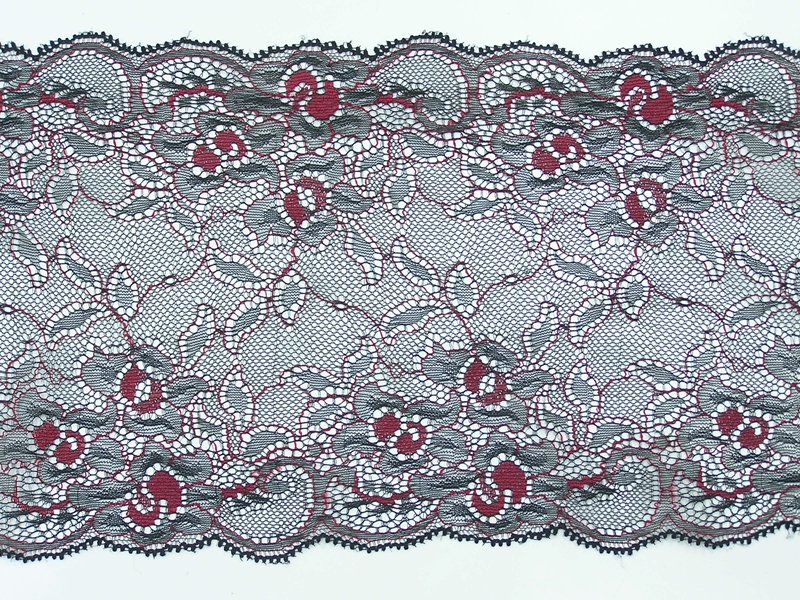 LAC-B-5981- 3″ White Double Scalloped Galloon Lace –
