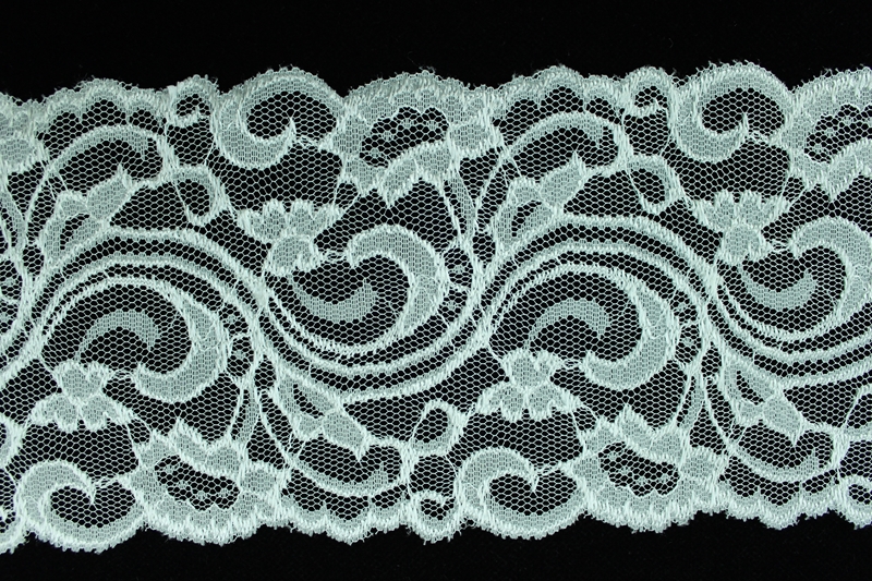 Blue Lace Trim, 4 Wide, Galloon Lace, Scalloped Edge, 5 YARDS, Flat Lace  Trim