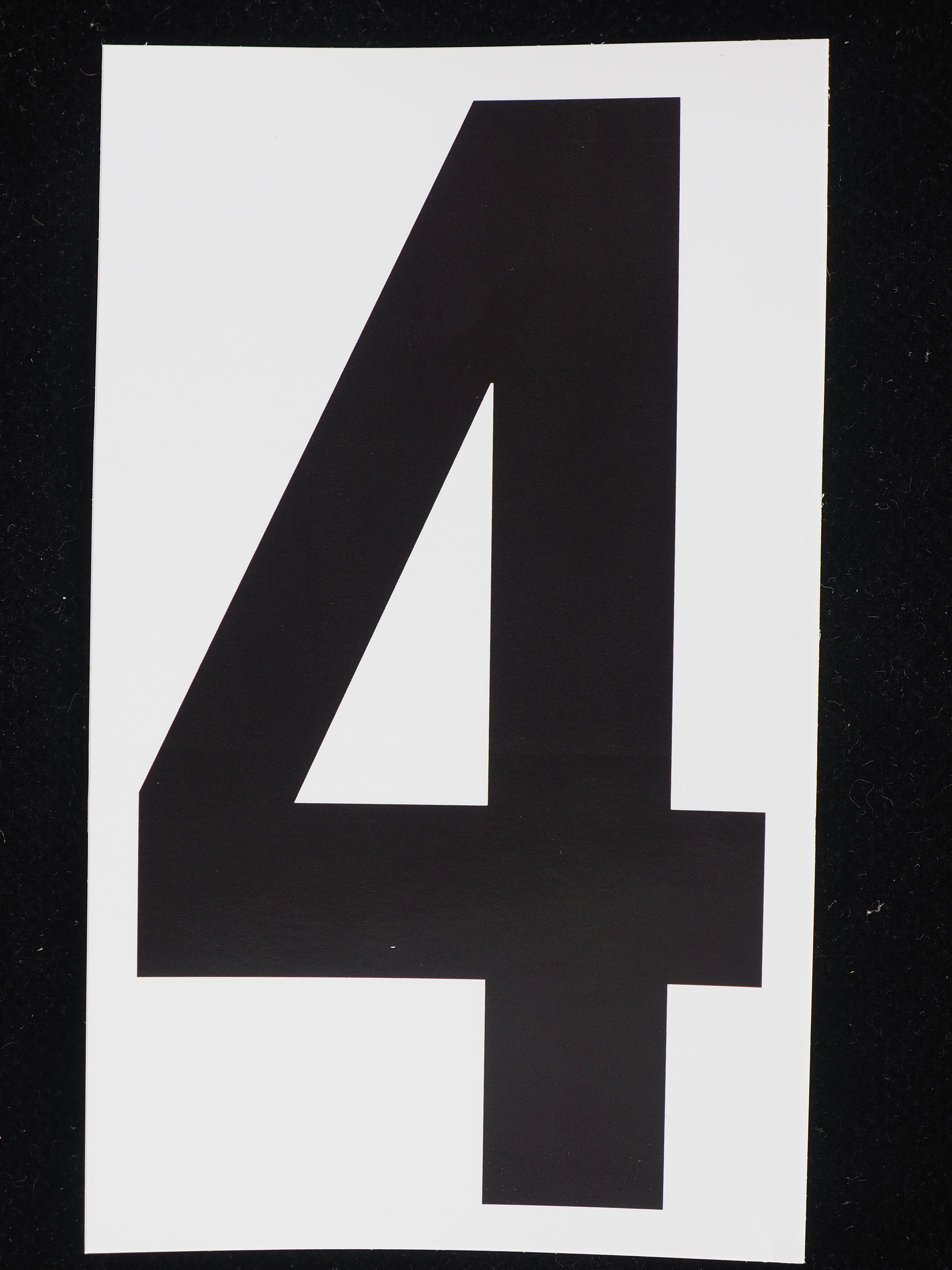 10-5" Sticker Decal Vinyl Adhesive Address Numbers Black & White No.1 USA MADE 