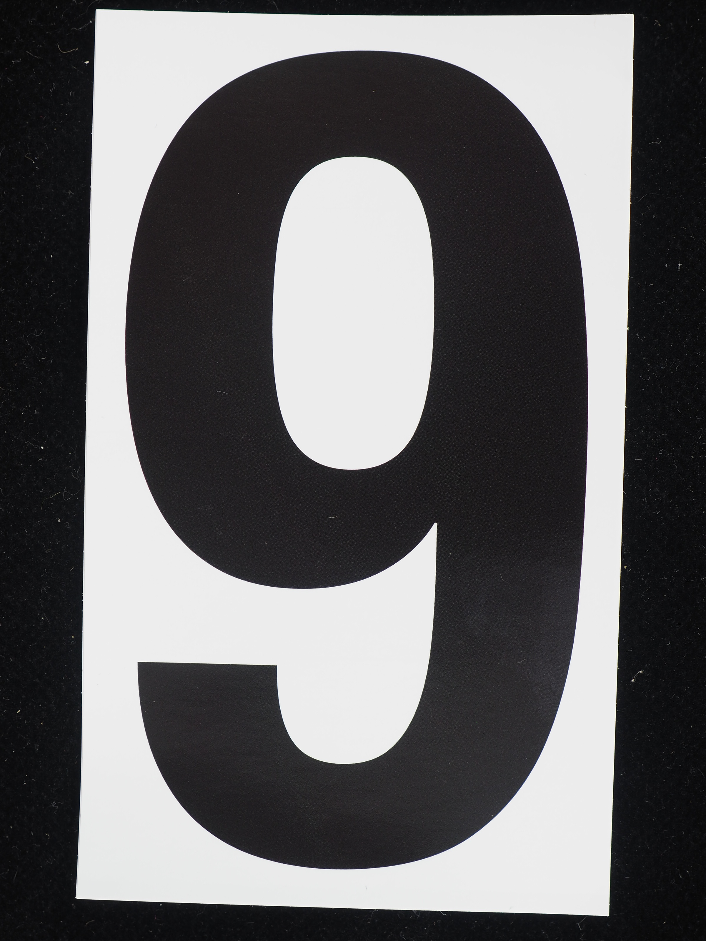 25-5" Sticker Decal Vinyl Adhesive Address Numbers Black & White No.3 USA MADE 