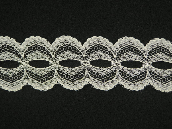 1.25 Inch Flat Beading Natural Lace 