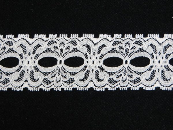2 Yards Navy Blue Embroidered Ribbon Lace Trim/Sewing/Crafts/Bridal/3/4Wide