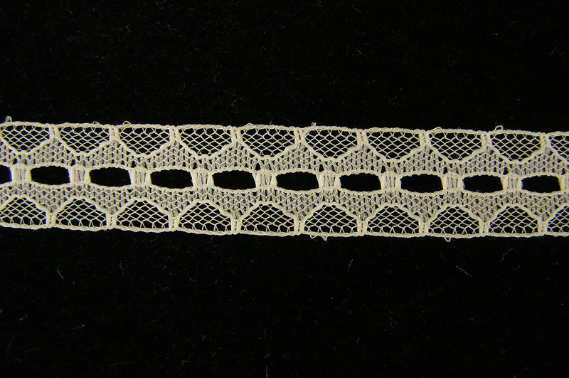 3/4 Inch Natural Lace & Gimp Galloon