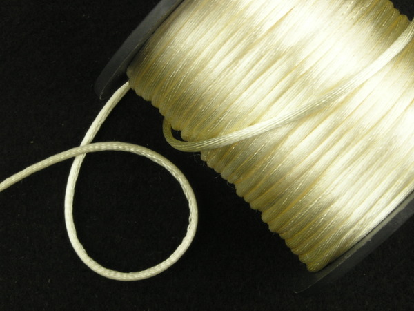 Sample] Polyester Satin Cord approx.1.5mm (1/16) 3 Meters Cut - FUJIYAMA  RIBBON