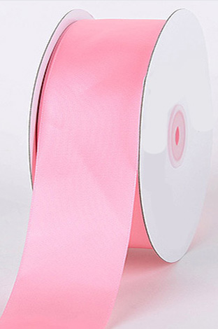 Pink Single Faced Satin Ribbon, 1-1/2 Inch Wide x Bulk 25 Yards, Wholesale  Ribbon and Bows