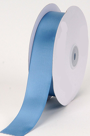 Single Face Satin Ribbon, 1-1/2-Inch, 50 Yards, Antique Blue