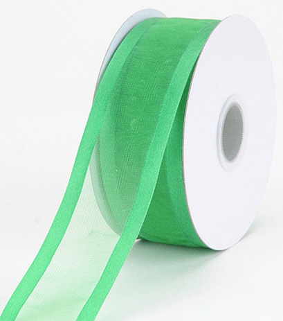  Green Ribbon 5/8 Inch x 25 Yards, Emerald Green Satin