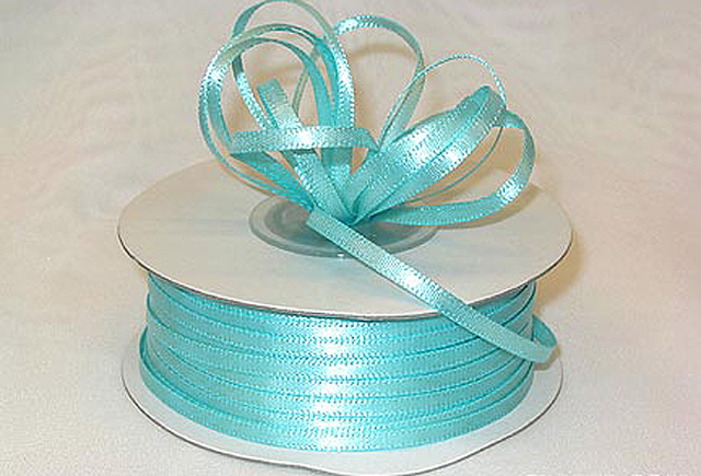 Double Faced Satin Ribbon, 1/16-Inch, 100-Yard Turquoise