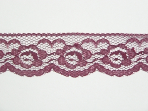 1.25 Inch Flat Lace, Wine (750 Yards - FULL SPOOL) MADE IN USA