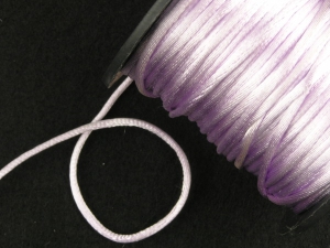 Round Satin Cord, Orchid, 1/16 Inch x 50 Yards (1 Spool) SALE ITEM