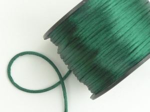 Round Satin Cord, Hunter, 1/16 Inch x 50 Yards (1 Spool) SALE ITEM