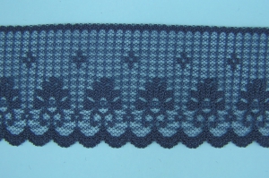 2 inch Flat Lace, navy blue (350-yard FULL SPOOL) 652 navy 3537 MADE IN USA