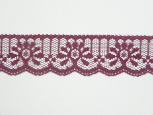 1.25 Inch Flat Lace, Wine (624 Yards - FULL SPOOL) MADE IN USA